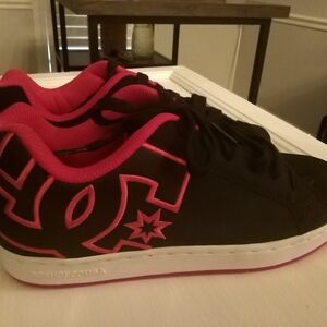 DC Black and Pink Athletic Shoes